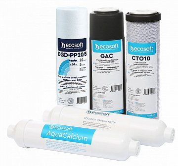 Комплект картриджів Ecosoft P’URE AquaCalcium ''6 місяців'' (CHV5PUREMAC) - фото