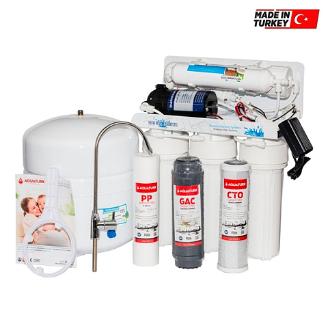 Система обратного осмоса Aquaturk P с насосом (3-04-ECO-1-H-P) - фото