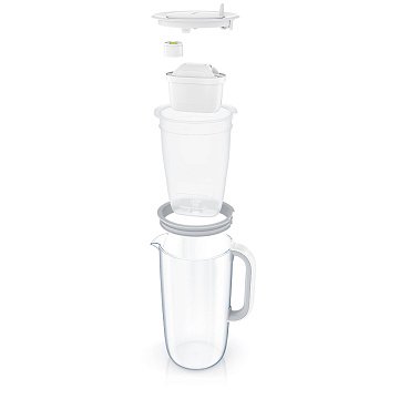 Скляний фільтр-глечик Brita Glass 2,5/1,5л з картриджем Maxtra Pro - фото