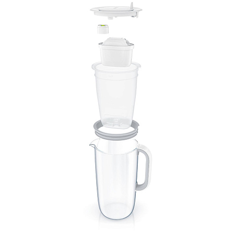 Стеклянный фильтр-кувшин Brita Glass 2,5/1,5л с картриджем Maxtra Pro 1050452 - фото