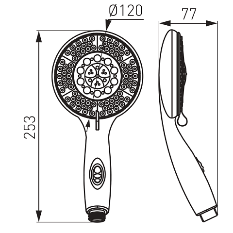 Душова лійка Ferro GRADO S40 - фото