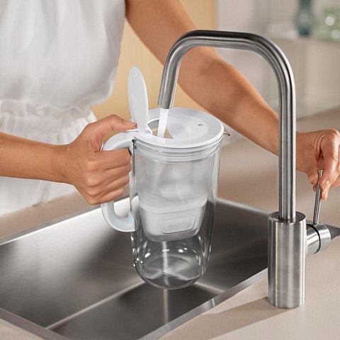 Скляний фільтр-глечик Brita Glass 2,5/1,5л з картриджем Maxtra Pro - фото