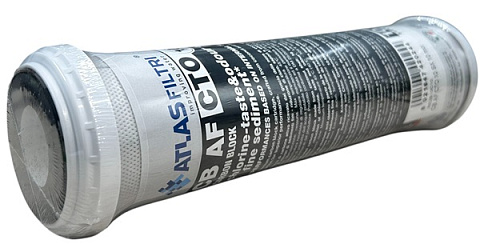 Картридж Atlas Filtri CB AF CTO кокосовый активированный уголь Ø70x250мм 45°C 10mcr RE2510C10 - фото