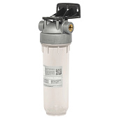 Фильтр-колба Atlas Filtri DP MONO SANIC (прозр.)  Ø3/4'' OT (латунь) 10'' 45°C 8bar KIT SA1380401 - фото