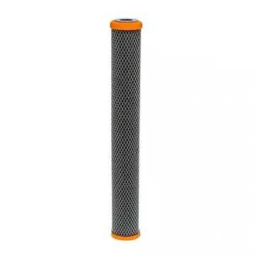 Картридж со спрессованным углем Aquafilter FCCBL-L-P Ø70x500мм 45°C (очистка от хлора и органических загрязнений) - фото