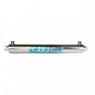 УФ установка для знезараження води Crystal UV-6GPM 1350л/год 25Вт G3/4'' 40°C 6bar (ультрафіолетова лампа) - фото
