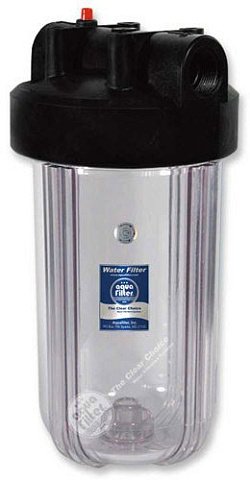 Прозрачный корпус фильтры BigBlue 10'' Aquafilter FHBC10BB1/WF10BB1-CL - фото