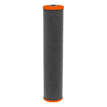 Картридж с прессованным углем Aquafilter FCCBL20BB-P Ø107x500мм 45°C (очистка от хлора и органических загрязнений) - фото