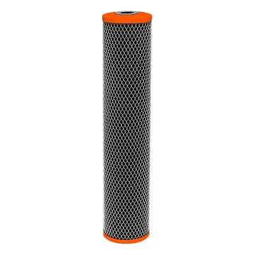 Картридж с прессованным углем Aquafilter FCCBL20BB-P Ø107x500мм 45°C (очистка от хлора и органических загрязнений) - фото
