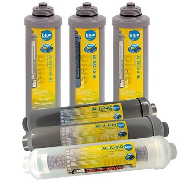 Набор картриджей Bluefilters New Line RO-7 для обратного осмоса - фото