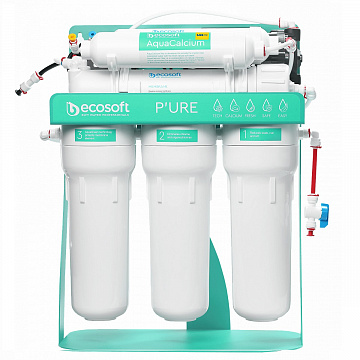 Фільтр зворотного осмосу Ecosoft P’URE AquaCalcium Mint з помпою на станині (MO675PSMACECO) - фото