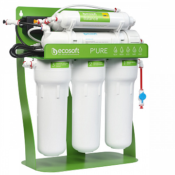 Фільтр зворотного осмосу Ecosoft P'URE BALANCE з помпою на станині  (MO675MBALPSECO) - фото