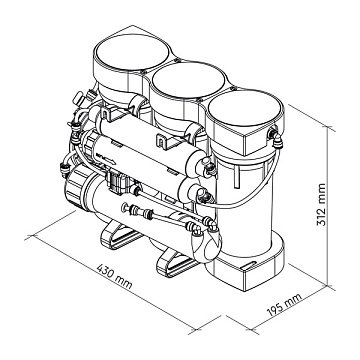Фільтр зворотного осмосу Ecosoft P’URE AQUACALCIUM Mint зі змішувачем Grohe Blue Pure Minta (MO67530590KF) - фото