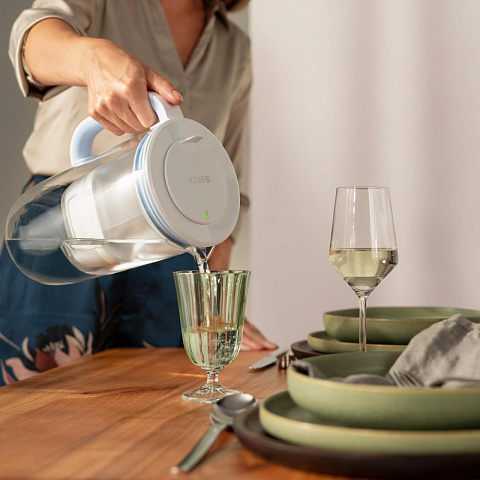 Скляний фільтр-глечик Brita Glass 2,5/1,5л з картриджем Maxtra Pro - фото