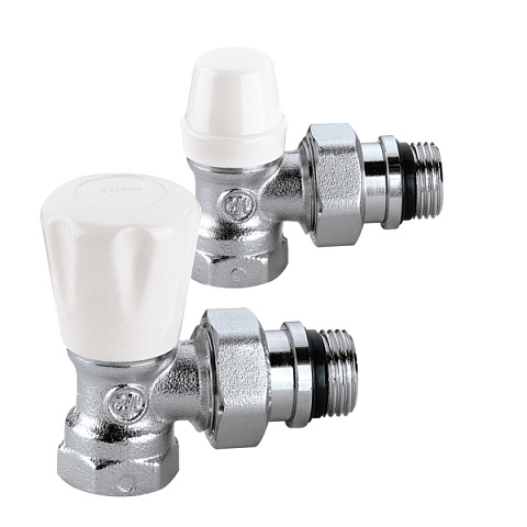 Комплект радиаторных кранов Caleffi 411431 1/2'' (411402 + 431402) - фото