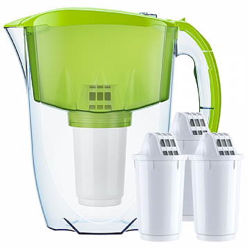 Фільтр-глечик Аквафор Арктик А5 зелений (глечик + 4 картриджа А5) - фото