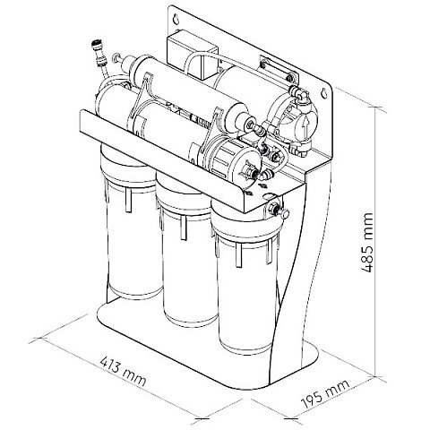 Фільтр зворотного осмосу Ecosoft P’URE AquaCalcium з помпою на станині (MO675MACPSECO) - фото