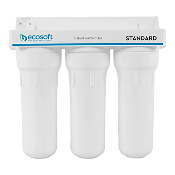 Проточный фильтр питьевой воды Ecosoft Standard FMV3ECOSTDпод кухонную мойку с краном питьевой воды - фото