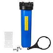 Магистральный фильтр для воды Aqualite FH20BB G1'' 45°C 8bar (без картриджа) - фото