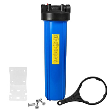 Магистральный фильтр для воды Aqualite FH20BB G1'' 45°C 8bar (без картриджа) - фото