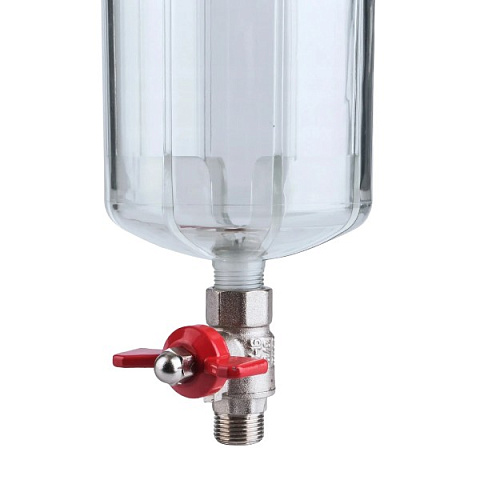 Промивний магістральний фільтр Aquafilter FHPR1-3V_R G1'' (латунь) 10'' 45°C 8bar без картриджа - фото