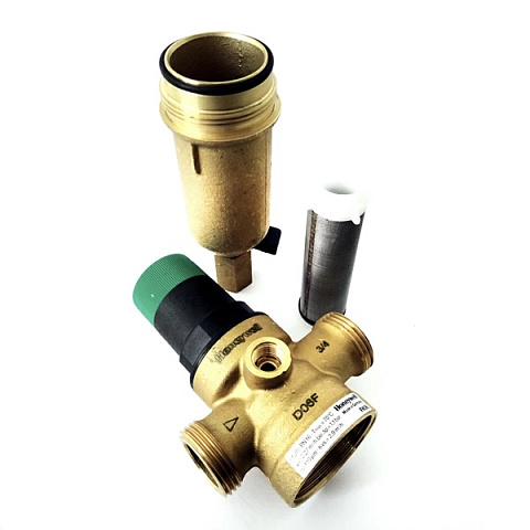 Промивний фільтр з редуктором Resideo (Honeywell) FK06-1/2AAM DN15 100мкм 70°C 16bar (очищення від механічних домішок) - фото