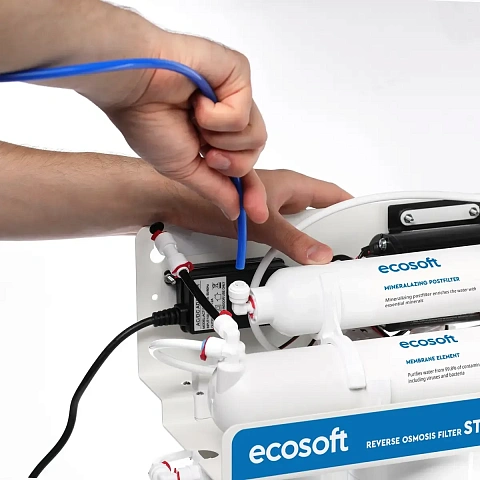 Фильтр обратного осмоса Ecosoft Standard PRO с минерализацией и насосом (MO550MPECOSTD) - фото
