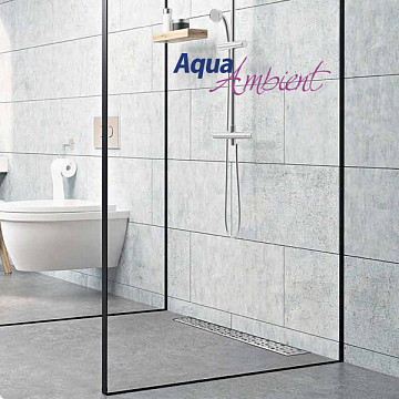 Душовий канал CAPRICORN Aqua Ambient без решітки 800 мм c сифоном - фото