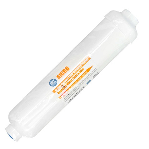 Вугільний постфільтр Aquafilter AICRO (різьба G1/4'') для систем зворотного осмосу - фото