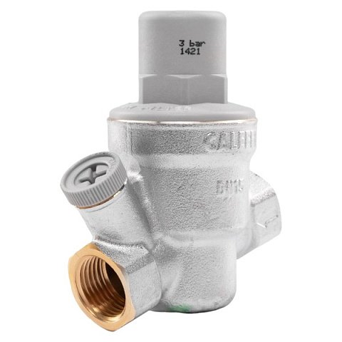 Редуктор зниження тиску Caleffi 533441 DN15 1/2'' 16бар 40°C зі з'єднанням для манометра - фото