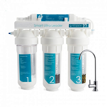 Проточний фільтр питної води Organic Smart Ultra Leader з капілярною мембраною під кухонну мийку з краном питної води - фото