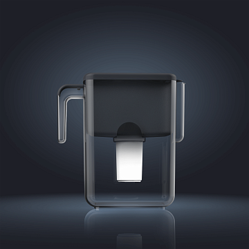 Фильтр-кувшин Ecosoft Slim серый 3,5/1,7л FMVSLIMBKECO - фото