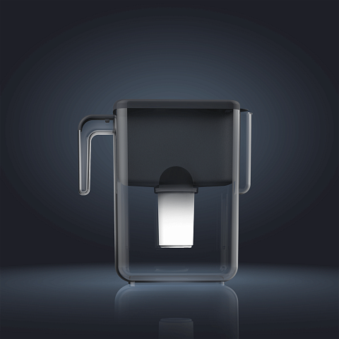 Фильтр-кувшин Ecosoft Slim серый 3,5/1,7л FMVSLIMBKECO - фото