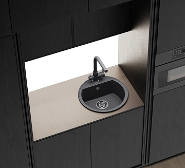 Змішувач для кухні Aquasanita Akvaduo 2663 - 601 Metallic - фото