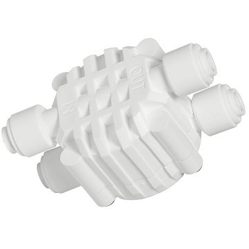 Чотириходовий клапан S-3000 1/4'' (трубка Ø6мм) для систем зворотного осмосу - фото