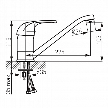 Смеситель для кухни FERRO VASTO BVA4 - фото