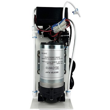 Помпа для зворотного осмосу WP-P6010 36V 1,35л/хв 40°C в сборі на кронштейні (для мембран 100-150GPD) - фото