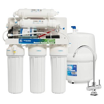 Фільтр зворотного осмосу з помпою Aquafilter RO7-75P (FRO5MPA) RP75139715 з мембраною 75GPD мінералізатором Aimro та Aifir - фото