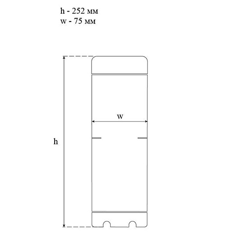 Картридж пом'якшення та видалення хлору SVOD-BLU Ø70x250мм 45°C - фото