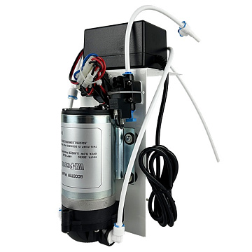 Насос для обратного осмоса WP-P6010 36V 1,35л/мин 40°C в сборе на кронштейне (для мембран 100-150GPD) - фото