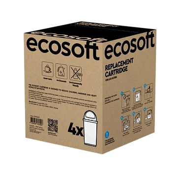 Комплект покращених картриджів 3+1 ECOSOFT для фільтрів-глечиків (CRVK4ECO) - фото