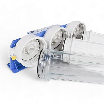 Проточный фильтр питьевой воды Aquafilter FP3-K1 под кухонную мойку с краном питьевой воды - фото