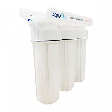 Проточный фильтр питьевой воды Aqualite TRIO под кухонную мойку с краном питьевой воды - фото