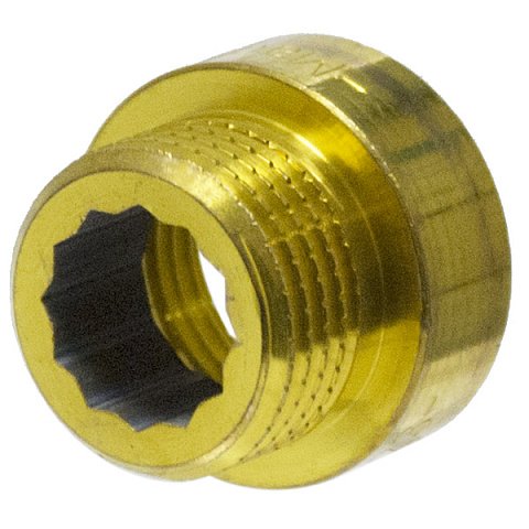Латунний подовжувач ВР-ЗР General Fittings 3/4'' 15 мм - фото