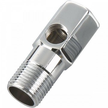 Тройник (врезка) 3/8''НР-3/8''ВР-1/4''ВР (для подключения фильтра 3/8'') - фото