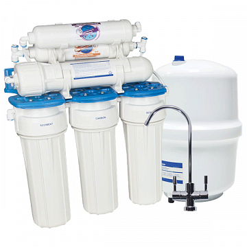 Фильтр обратного осмоса Aquafilter RO6-75 (FRO6) RX65259516 с мембраной 75GPD и минерализатором Aimro - фото
