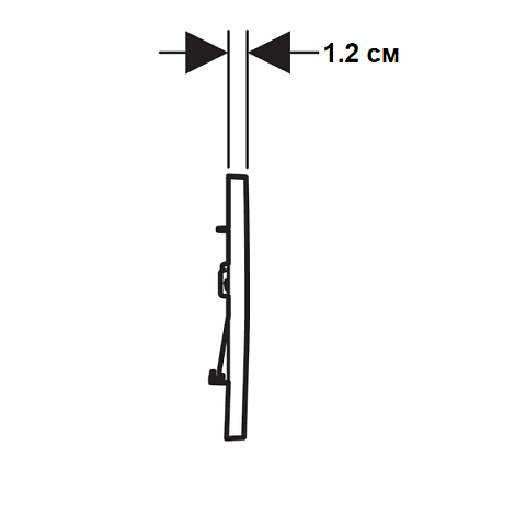 Смывная клавиша (панель) Geberit Sigma 30 черный матовый (115.883.16.1) - фото