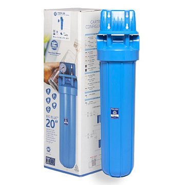 Магістральний фільтр для води Aquafilter FH20B1-WB G1'' 20BB 45°C 8bar (без картриджа) - фото