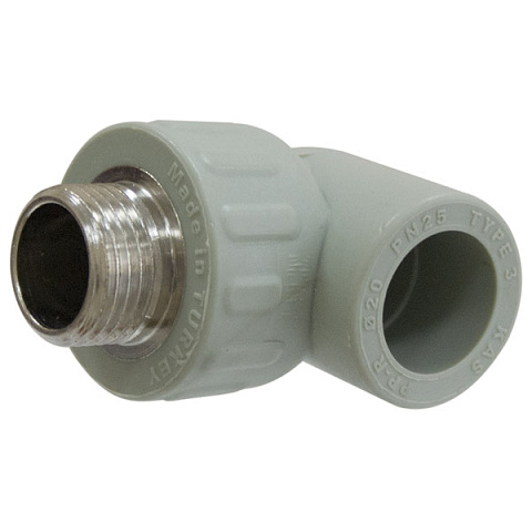 Колено 90° с наружной резьбой KAS 1/2''-20мм (9625001) - фото