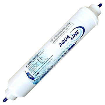 Угольный постфильтр Aqualine GAC-10x2L-QC (трубка Ø6мм) для систем обратного осмоса - фото